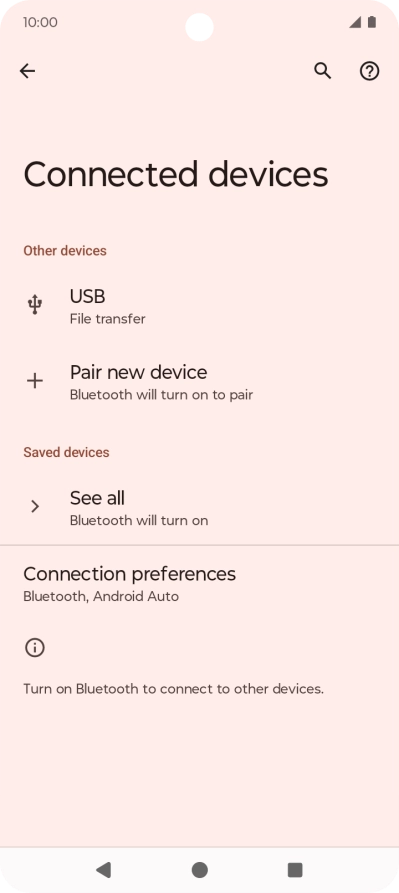 Press Pair new device. Press Pair new device.