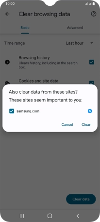 Press Clear. Press Clear.