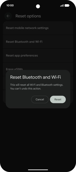 Press Reset.