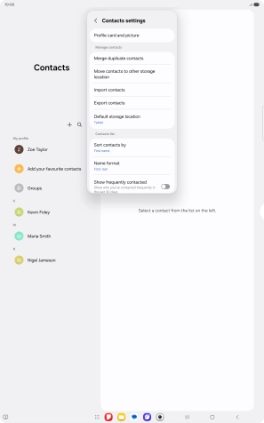Press Import contacts.