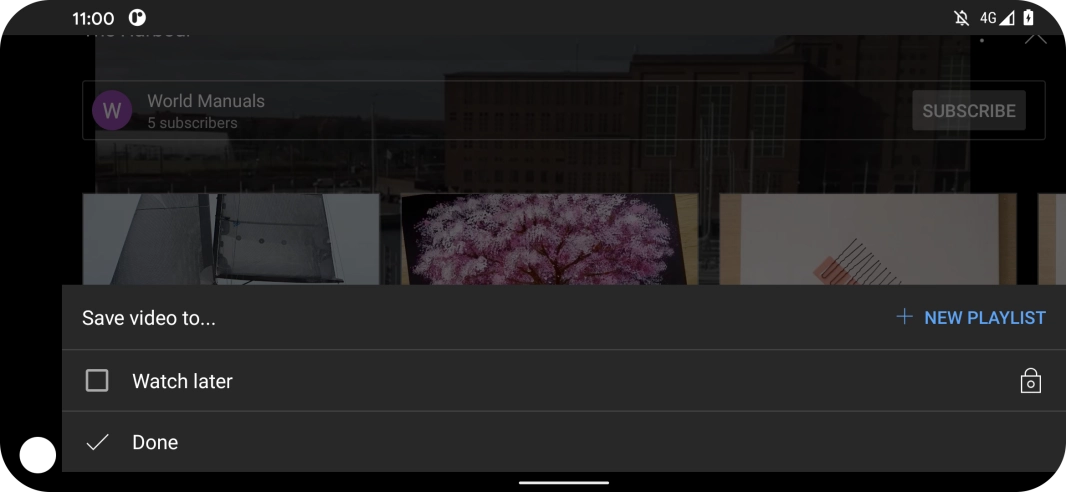 Press the required playlist. Press the required playlist.