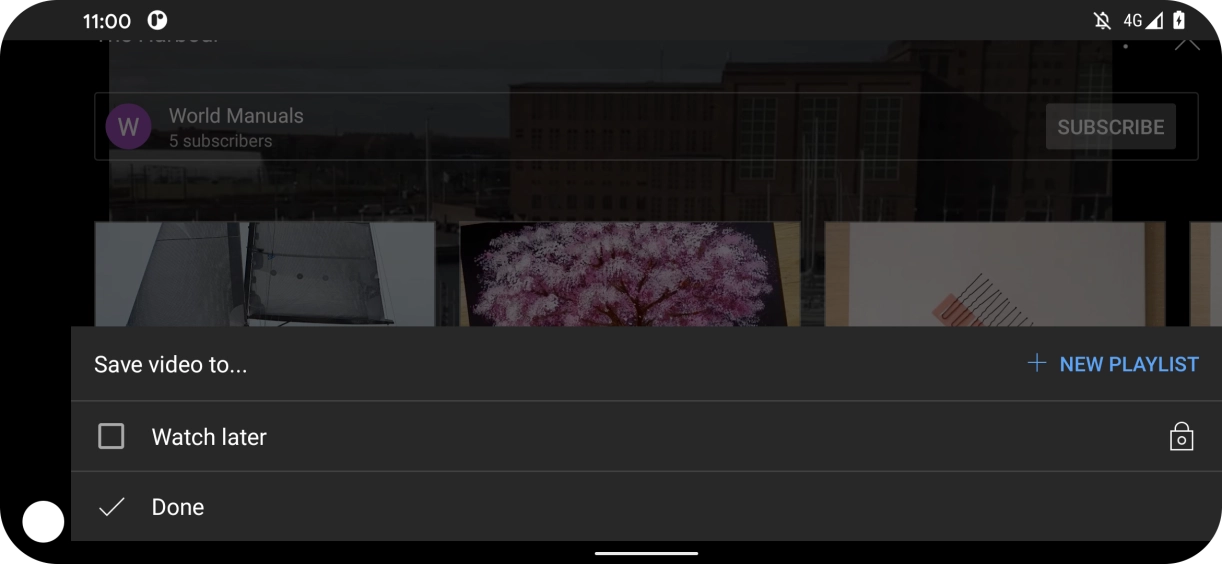 Press the required playlist. Press the required playlist.