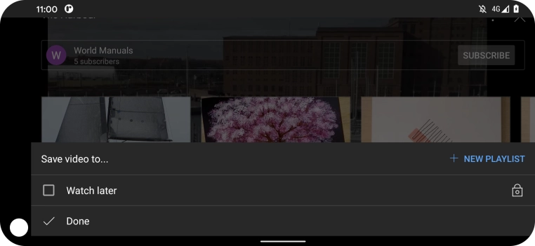 Press the required playlist. Press the required playlist.