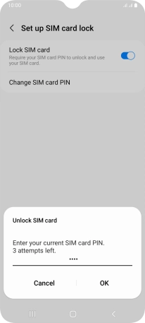 Key in your PIN and press OK. Key in your PIN and press OK.