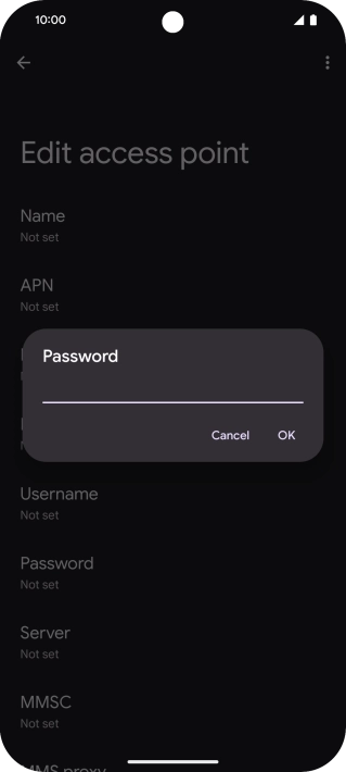 Key in wap and press OK. Key in wap and press OK.