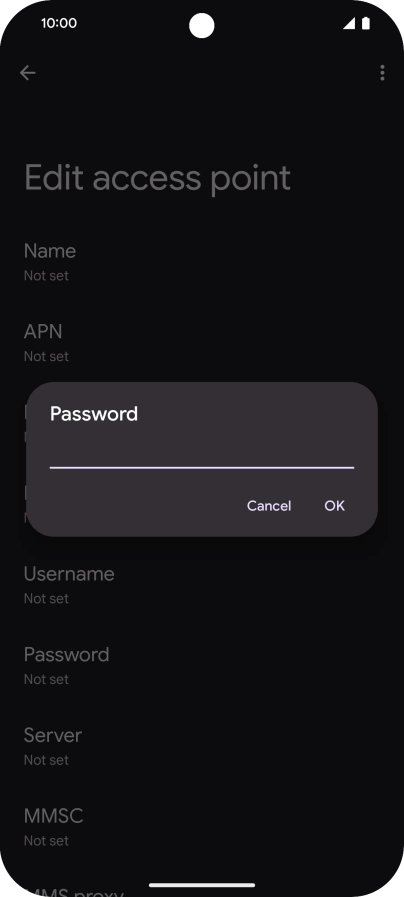 Key in wap and press OK. Key in wap and press OK.