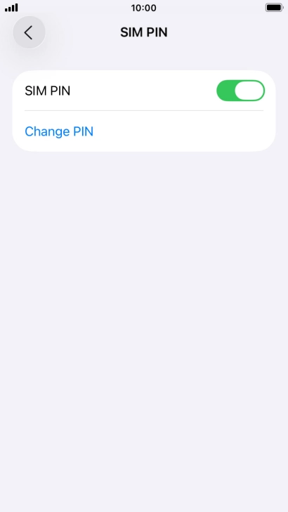 Press Change PIN. Press Change PIN.