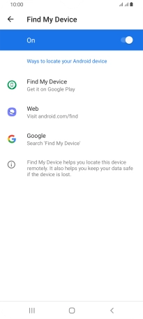 Press the Home key to return to the home screen.