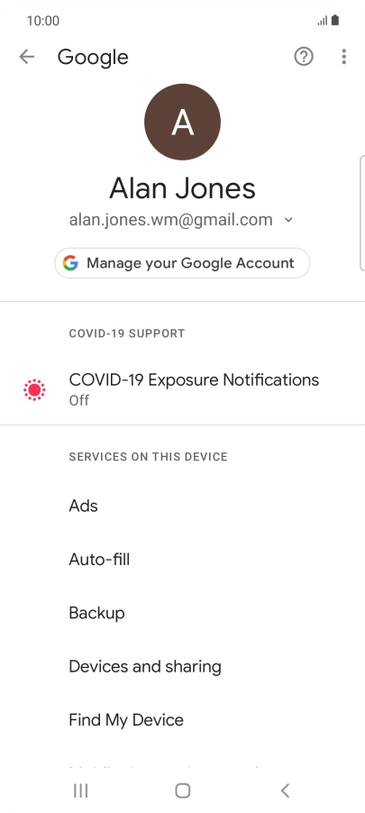 Press Find My Device.