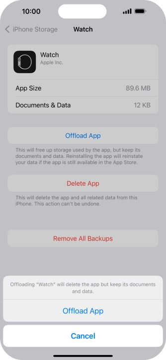 Press Offload App. Press Offload App.