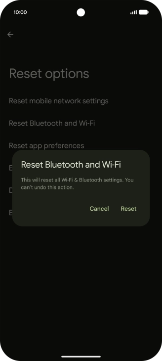 Press Reset.