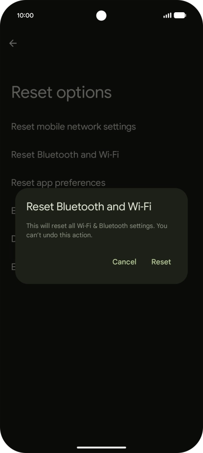 Press Reset.