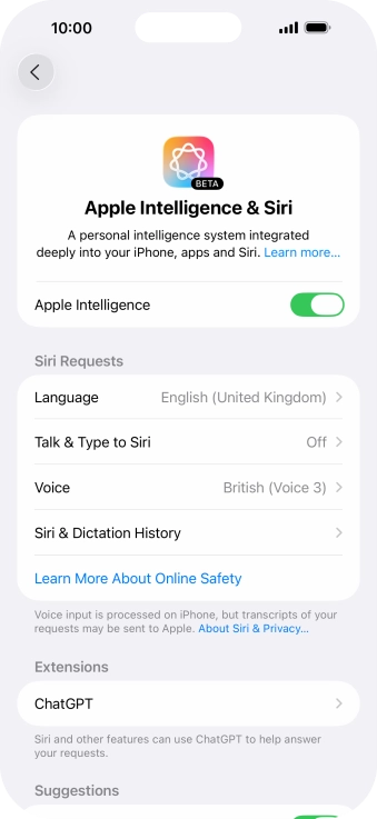 Press Talk & Type to Siri. Press Talk & Type to Siri.