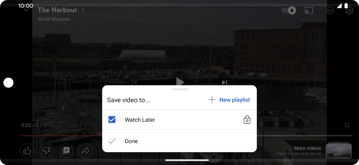 Press the required playlist. Press the required playlist.