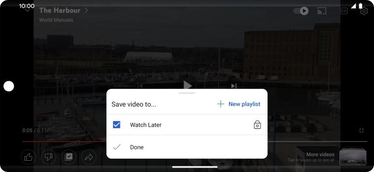 Press the required playlist. Press the required playlist.
