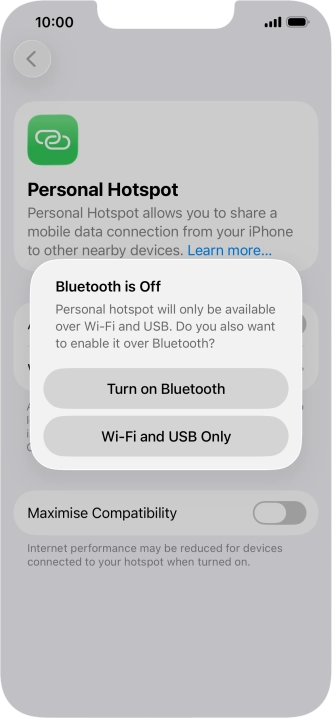 If Wi-Fi is turned on, press Wi-Fi and USB Only. If Wi-Fi is turned on, press Wi-Fi and USB Only.