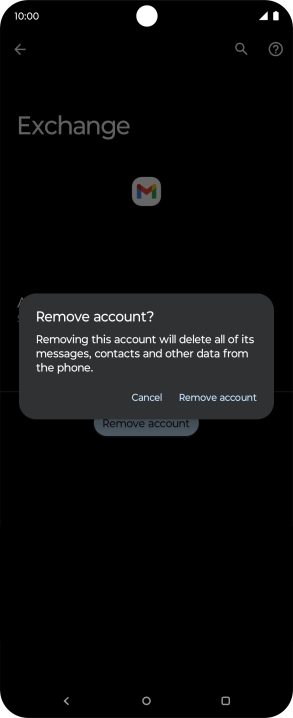 Press Remove account. Press Remove account.