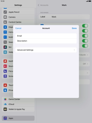 Press Advanced Settings.