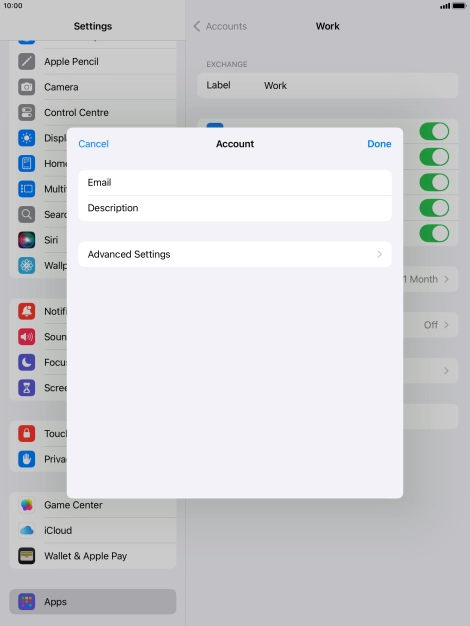 Press Advanced Settings.