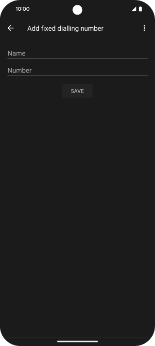 Press Name and key in the required name. Press Name and key in the required name.