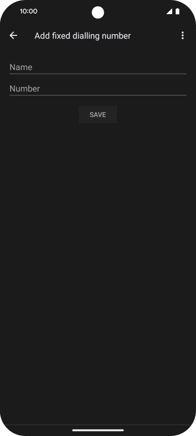 Press Name and key in the required name. Press Name and key in the required name.