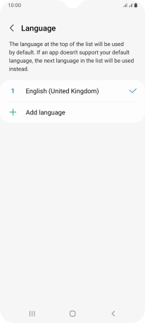 Press Add language. Press Add language.
