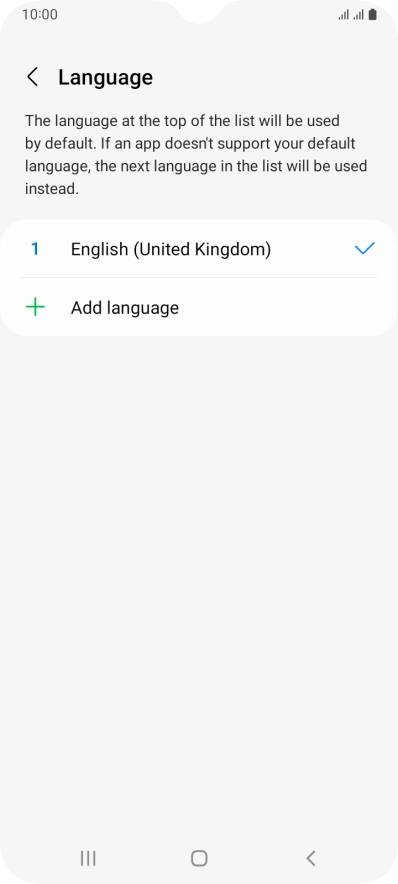 Press Add language. Press Add language.