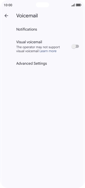 Press Advanced Settings. Press Advanced Settings.