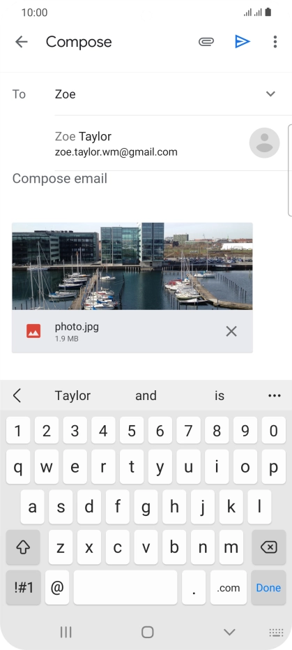 Press the required contact. Press the required contact.