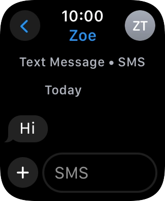 Press SMS.