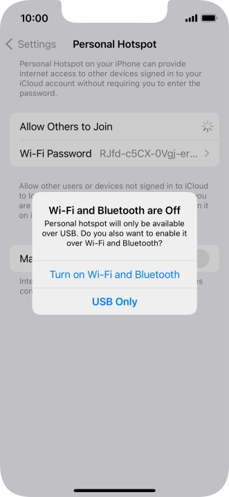 If Wi-Fi is turned off, press Turn on Wi-Fi and Bluetooth. If Wi-Fi is turned off, press Turn on Wi-Fi and Bluetooth.