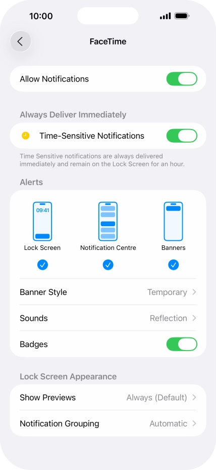 Press the indicator next to Press the indicator next to
