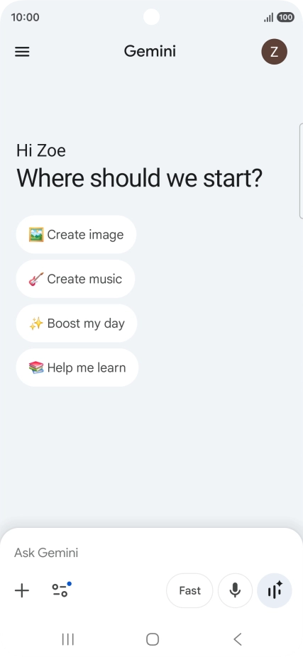 Press the profile icon. Press the profile icon.