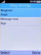 Select Message tone. Select Message tone.