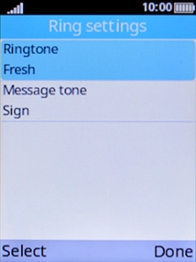 Select Message tone. Select Message tone.