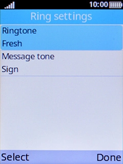 Select Message tone. Select Message tone.