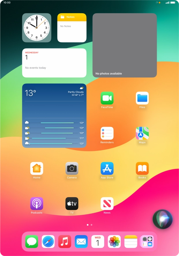 Say, in your own words, what you would like your tablet to do. CAMERA, CALL [contact], SEARCH THE WEB FOR [information].