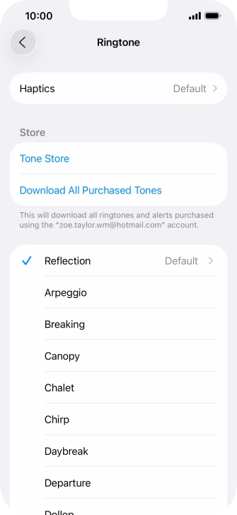 Press the required ring tones to hear them.