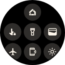 Press the required function to open an application or turn the function on or off.