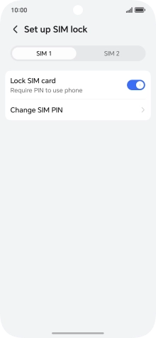 Press Change SIM PIN. Press Change SIM PIN.