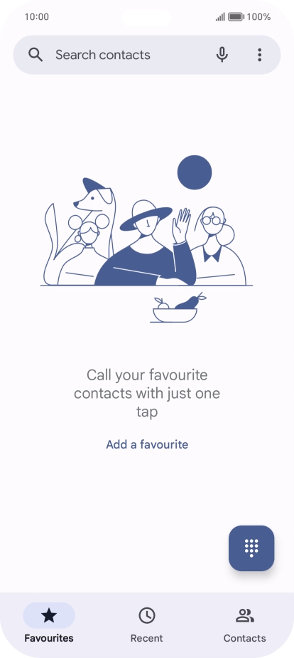 Press the menu icon.