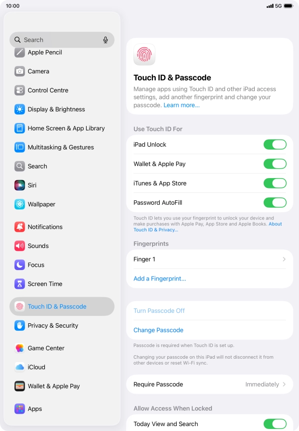 Press the indicators next to the required settings to turn them on or off. Press the indicators next to the required settings to turn them on or off.