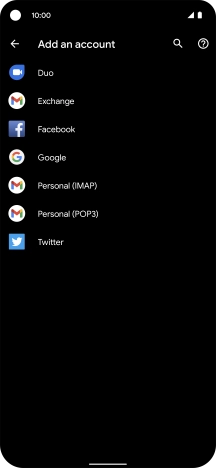 Press Google.