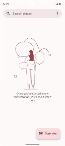 Press the menu icon.