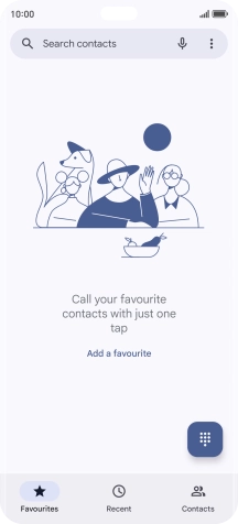 Press the keypad icon. Press the keypad icon.