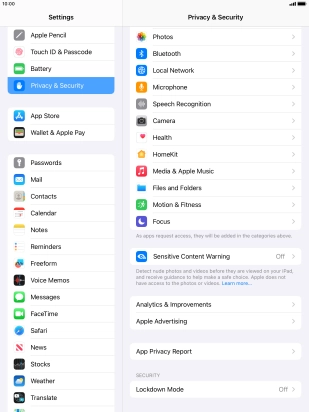Press App Privacy Report.