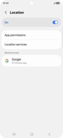 Press App permissions. Press App permissions.