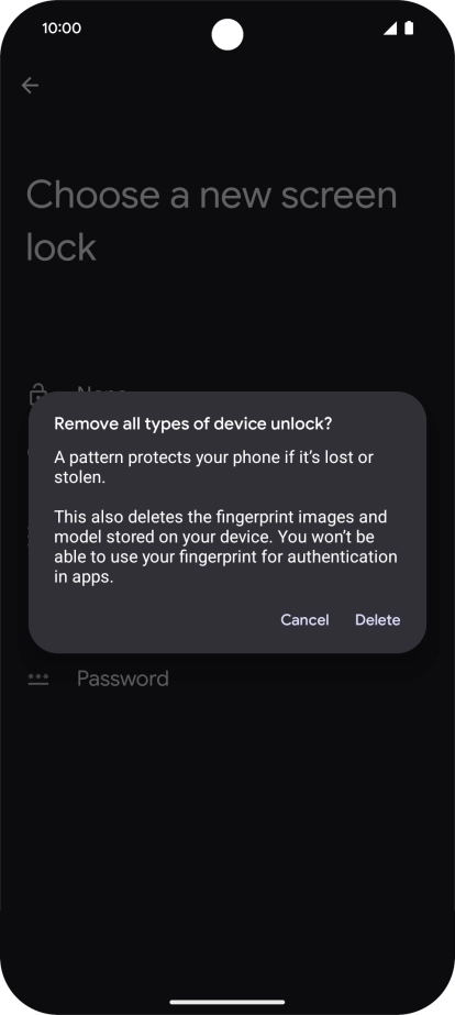 Press Delete.