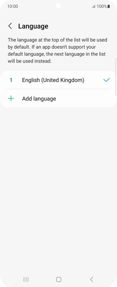 Press Add language. Press Add language.