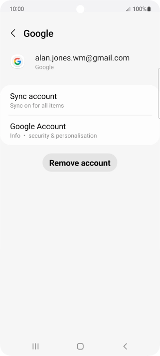 Press Sync account. Press Sync account.